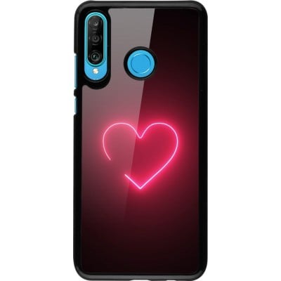 Coque Huawei P30 Lite - Valentine 2023 single neon heart