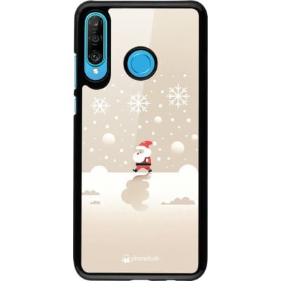 Coque Huawei P30 Lite - Noël 2023 Minimalist Santa