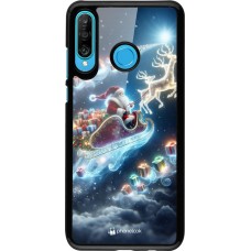 Coque Huawei P30 Lite - Noël 2023 Père Noël enchanté