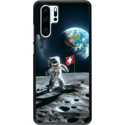 Coque Huawei P30 Pro - Astro Suisse sur lune