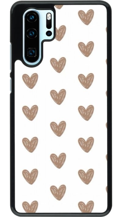 Coque Huawei P30 Pro - Autumn 2024 brown hearts