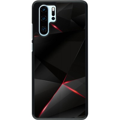 Coque Huawei P30 Pro - Black Red Lines