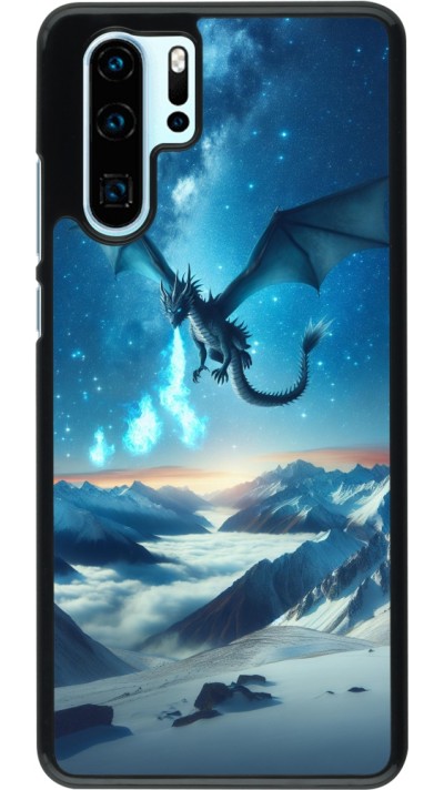 Coque Huawei P30 Pro - Dragon nocturne montagne