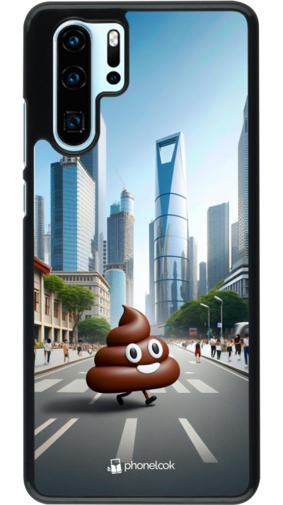 Coque Huawei P30 Pro - Emoji Caca walk