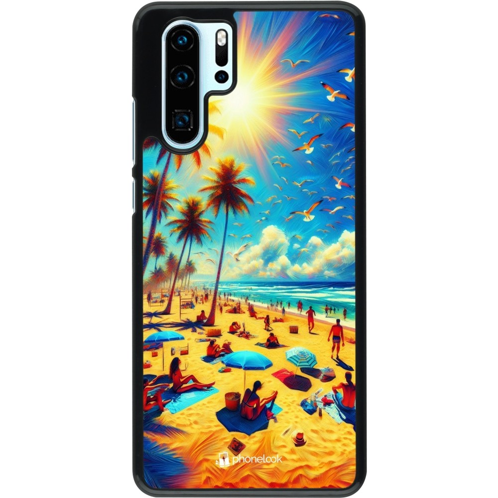 Huawei P30 Pro Case Hülle - Sommer Paradies Farbe