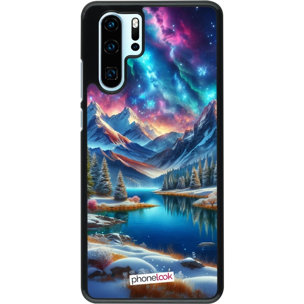 Coque Huawei P30 Pro - Fantasy Mountain Lake Sky Stars