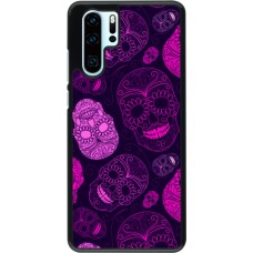 Coque Huawei P30 Pro - Halloween 2023 pink skulls