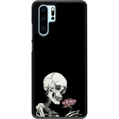 Coque Huawei P30 Pro - Halloween 2023 rose and skeleton