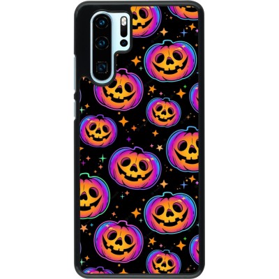 Coque Huawei P30 Pro - Halloween 2024 rainbow pumpkins