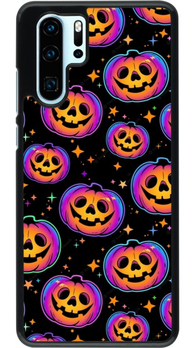 Coque Huawei P30 Pro - Halloween 2024 rainbow pumpkins