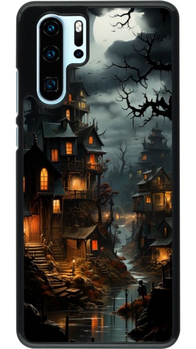 Coque Huawei P30 Pro - Halloween 2024 scary town