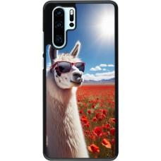 Coque Huawei P30 Pro - Lama Chic en Coquelicot