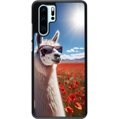 Coque Huawei P30 Pro - Lama Chic en Coquelicot