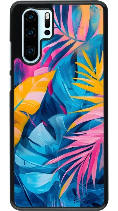 Coque Huawei P30 Pro - Palms Blue