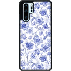 Coque Huawei P30 Pro - Spring 23 watercolor blue flowers