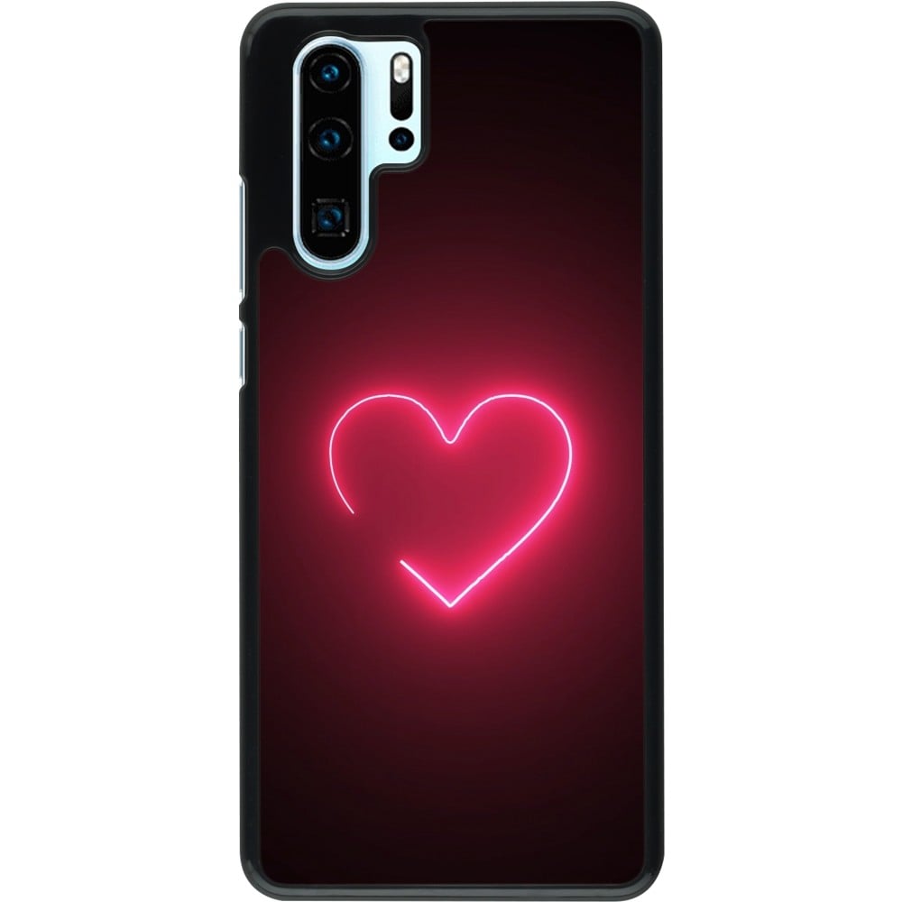 Coque Huawei P30 Pro - Valentine 2023 single neon heart