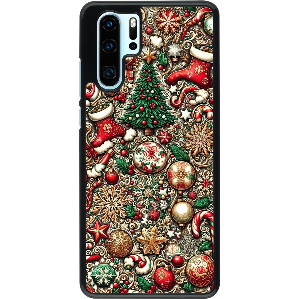 Coque Huawei P30 Pro - Noël 2023 micro pattern