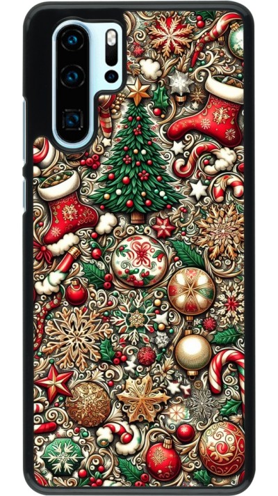 Coque Huawei P30 Pro - Noël 2023 micro pattern