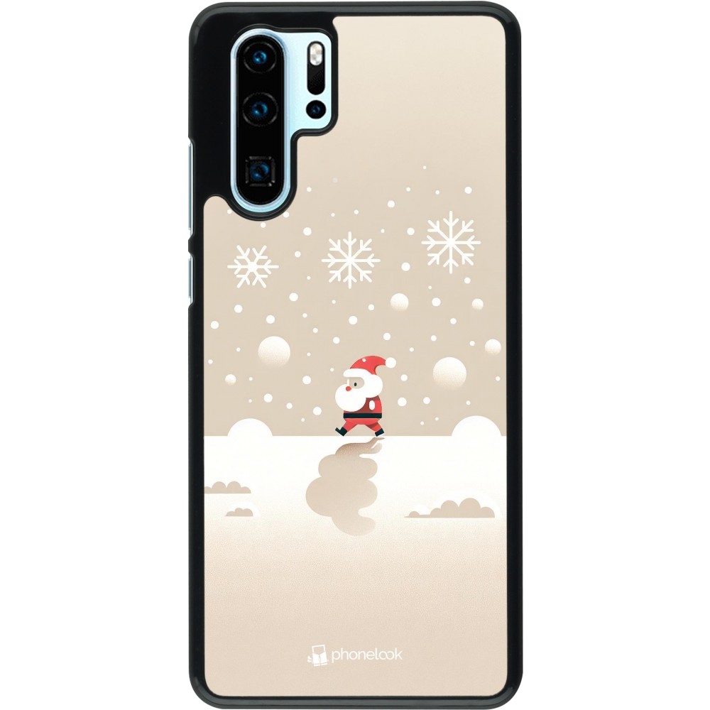 Coque Huawei P30 Pro - Noël 2023 Minimalist Santa