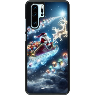 Coque Huawei P30 Pro - Noël 2023 Père Noël enchanté