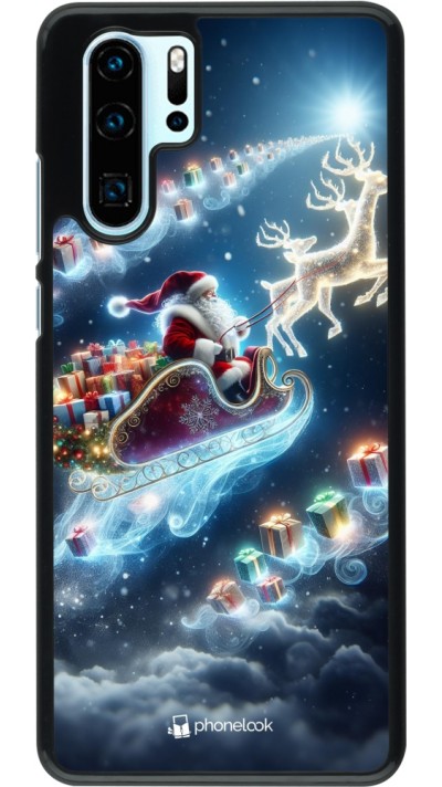 Coque Huawei P30 Pro - Noël 2023 Père Noël enchanté