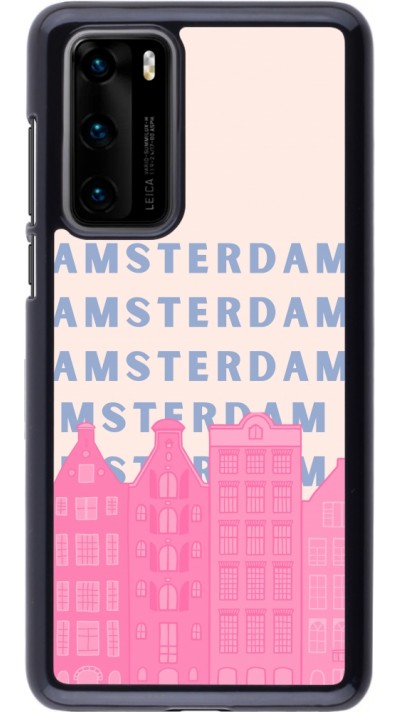 Coque Huawei P40 - Amsterdam Pink Print