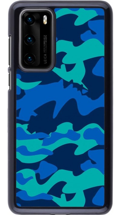 Coque Huawei P40 - Camo Blue