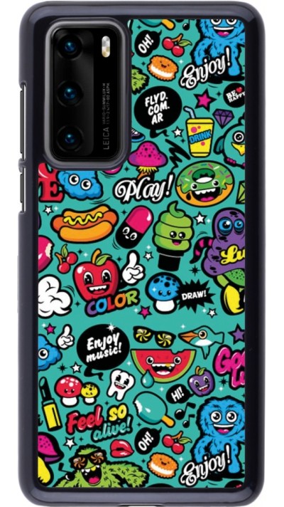 Coque Huawei P40 - Cartoons old school