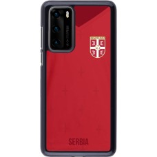 Huawei P40 Case Hülle - Serbien 2022 personalisierbares Fussballtrikot