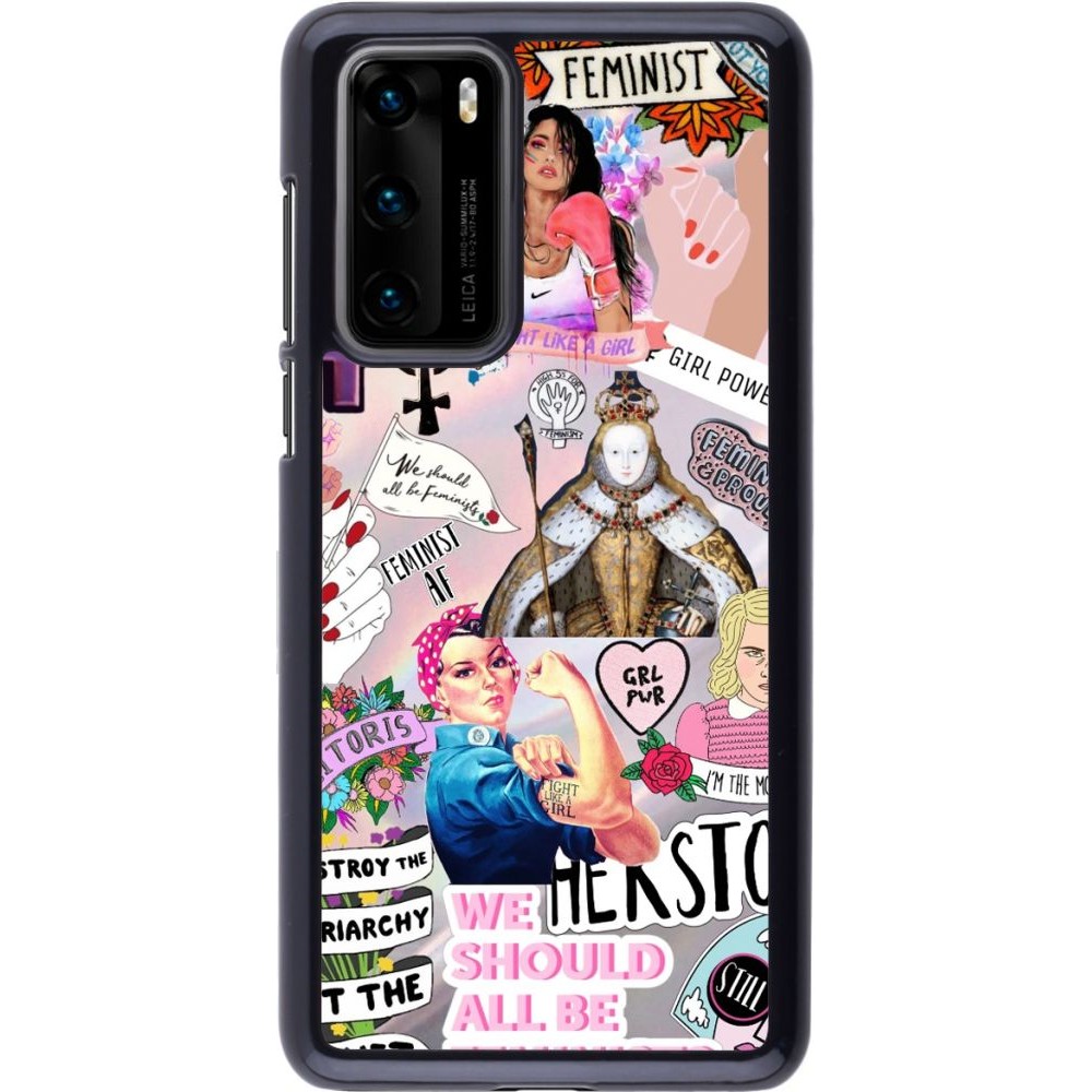 Coque Huawei P40 - Girl Power Collage