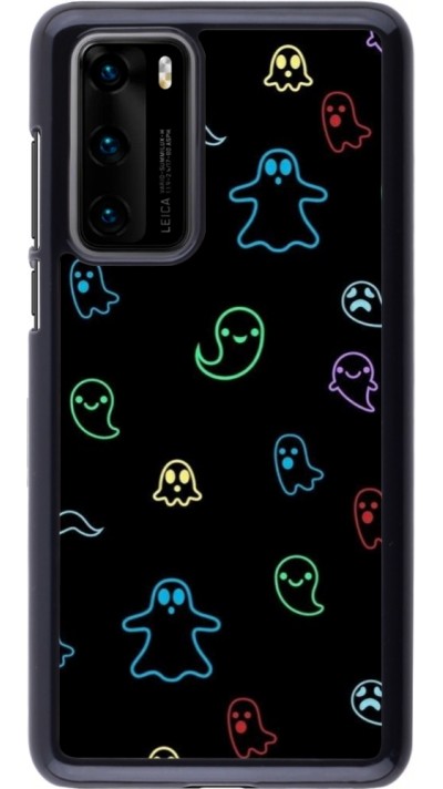 Coque Huawei P40 - Halloween 2024 colorful ghosts