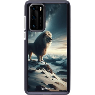 Coque Huawei P40 - Le lion blanc