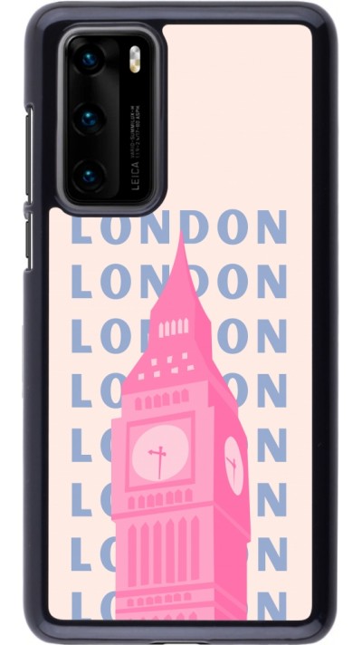 Coque Huawei P40 - London Pink Print