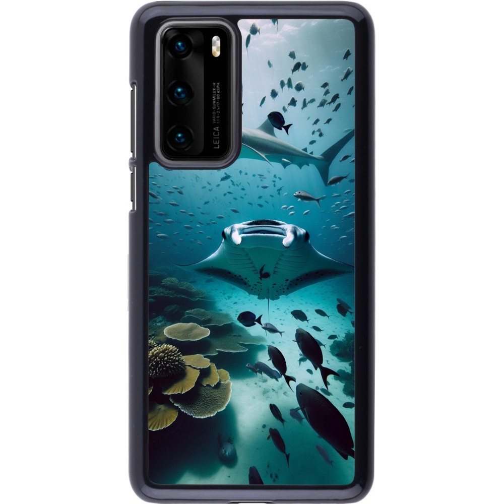 Coque Huawei P40 - Manta Lagon Nettoyage