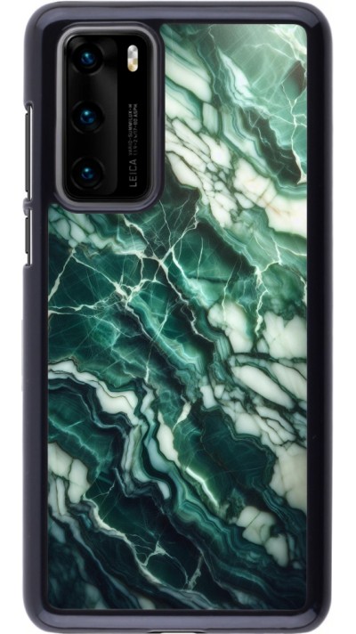 Coque Huawei P40 - Marbre vert majestueux