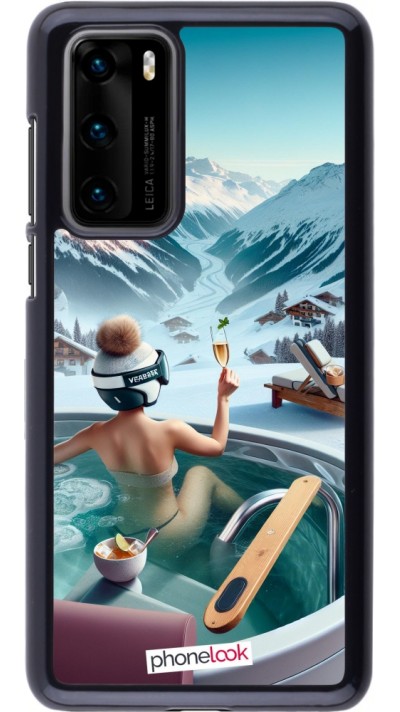 Coque Huawei P40 - Montagne Glamour Jacuzzi