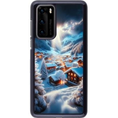 Coque Huawei P40 - Mont Neige Lumière