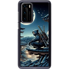 Coque Huawei P40 - Ninja sous la lune