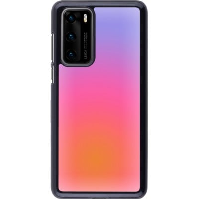 Coque Huawei P40 - Orange Pink Blue Gradient