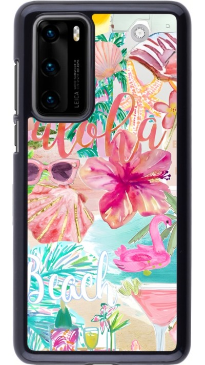 Coque Huawei P40 - Preppy Collage Aloha