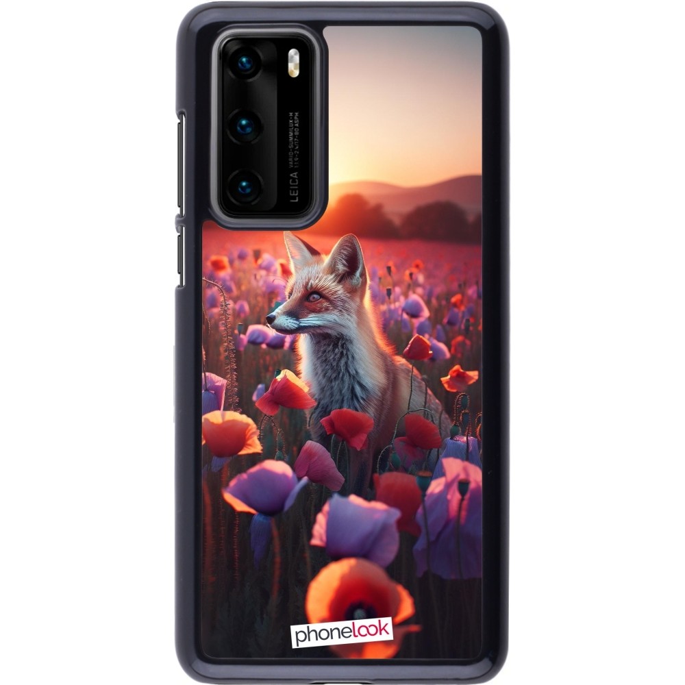 Coque Huawei P40 - Renard pourpre au crépuscule