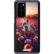 Coque Huawei P40 - Renard pourpre au crépuscule