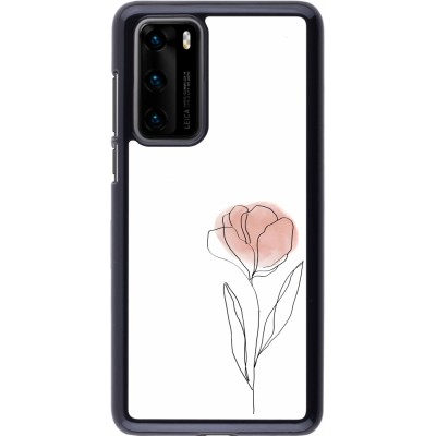 Coque Huawei P40 - Spring 23 minimalist flower