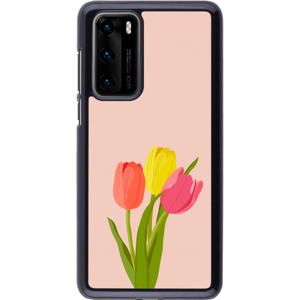 Coque Huawei P40 - Spring 23 tulip trio