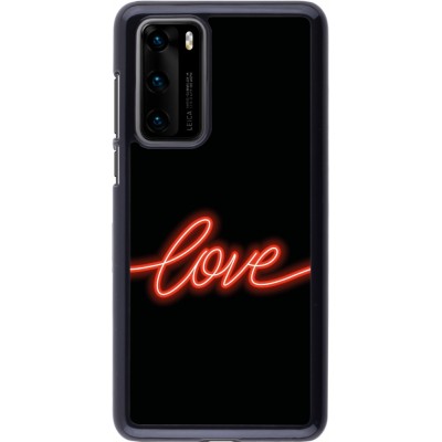 Coque Huawei P40 - Valentine 2023 neon love