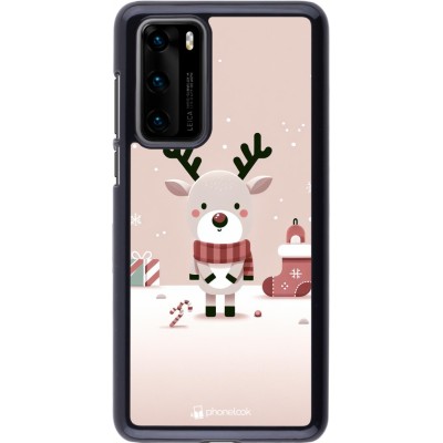 Coque Huawei P40 - Noël 2023 Choupinette Renne