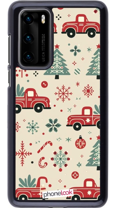 Huawei P40 Case Hülle - Weihnachten 2024 Lkw Tanne