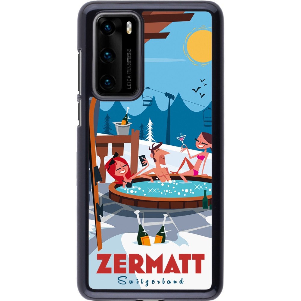 Coque Huawei P40 - Zermatt Mountain Jacuzzi