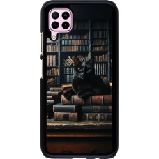 Coque Huawei P40 Lite - Chat livres sombres