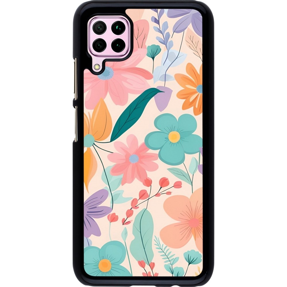 Huawei P40 Lite Case Hülle - Easter 2024 spring flowers